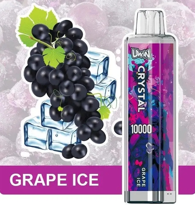 Uwin Crystal 10000 Puffs Vape &ndash; hroznov&yacute; ľad: V&yacute;kon, chuť a &scaron;t&yacute;l v jednom zariaden&iacute;